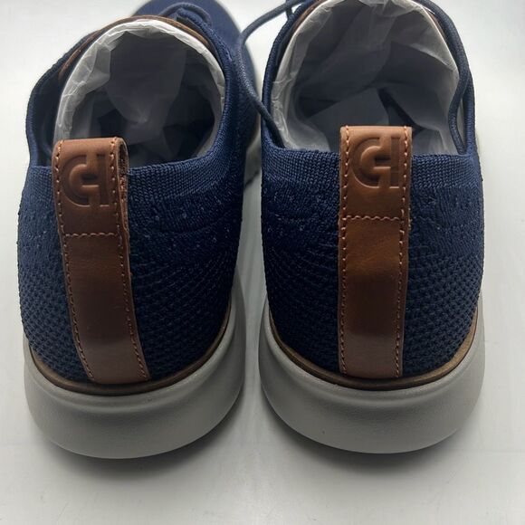 Cole Haan Navy Knit Derby with Tan Accents main image 3